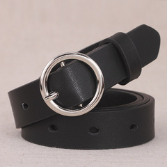 ulzzang belt women's versatile casual Korean student simple belt Korean style ring buckle BF style decorative retro