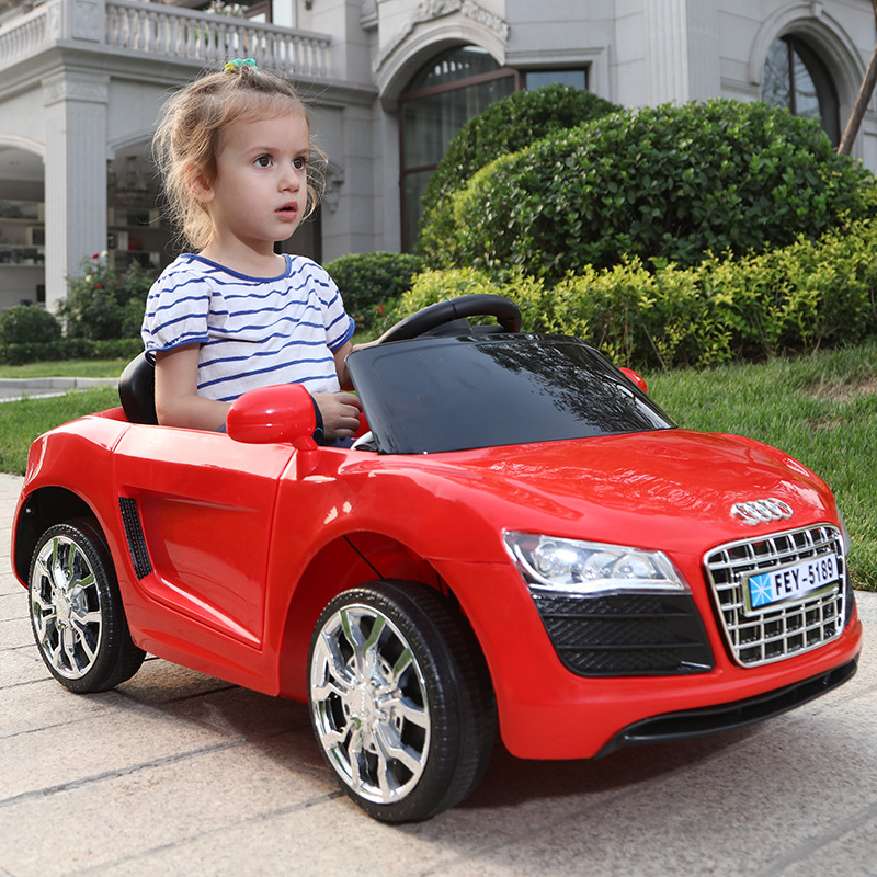 厂家直销儿童四轮电动车双驱带遥控可坐人1-3岁宝宝玩具一件代发|ms