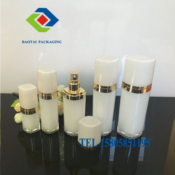 厂家直销白色新款眼睛形高档亚克力化妆品包装瓶 膏体分装瓶