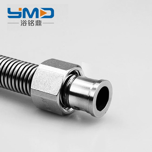 304 stainless steel corrugated pipe 4 points encrypted metal hose water heater toilet inlet pipe hot and cold household explosion-proof pipe