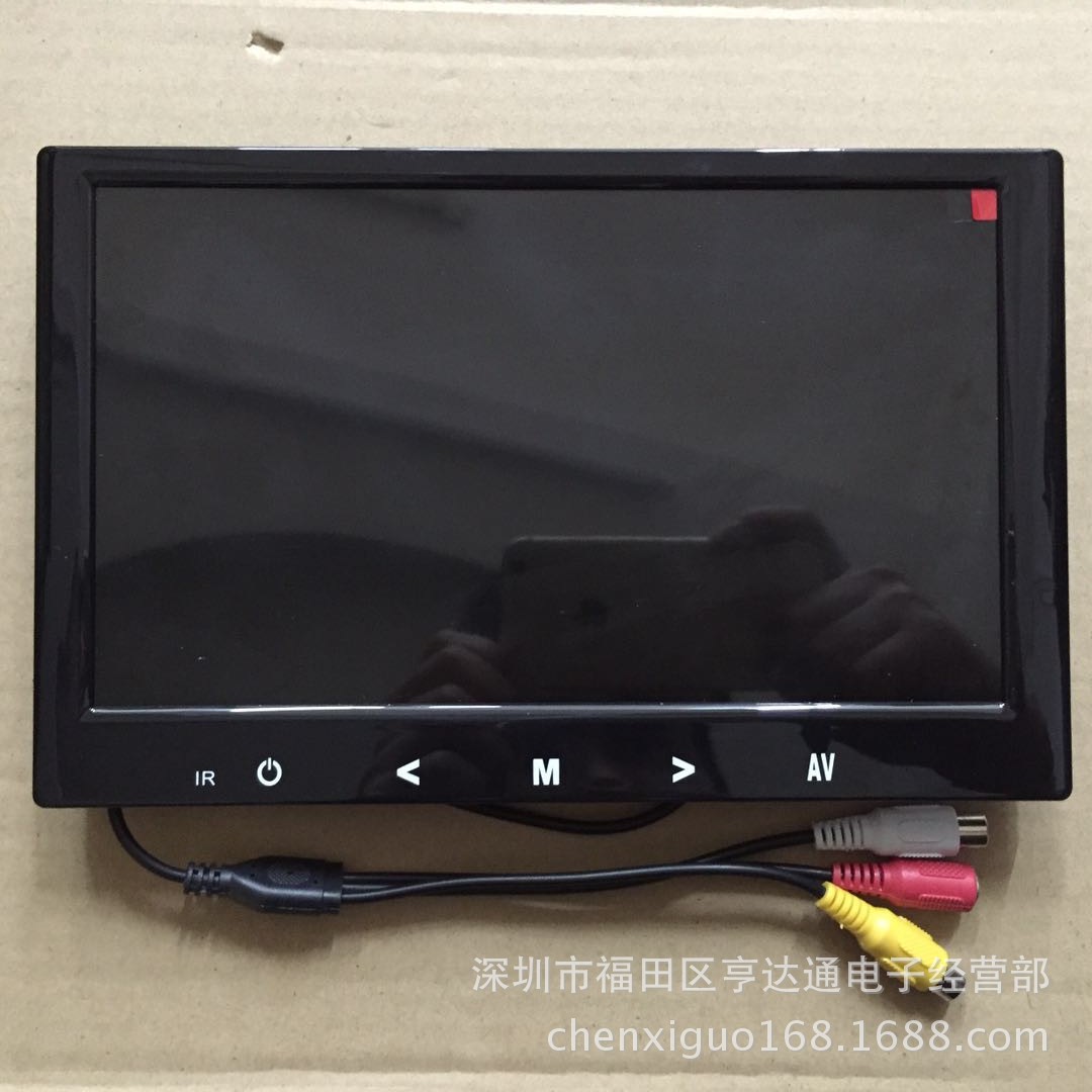 8寸宽屏16:9迷你液晶显示屏监控专用显示器带触摸按键