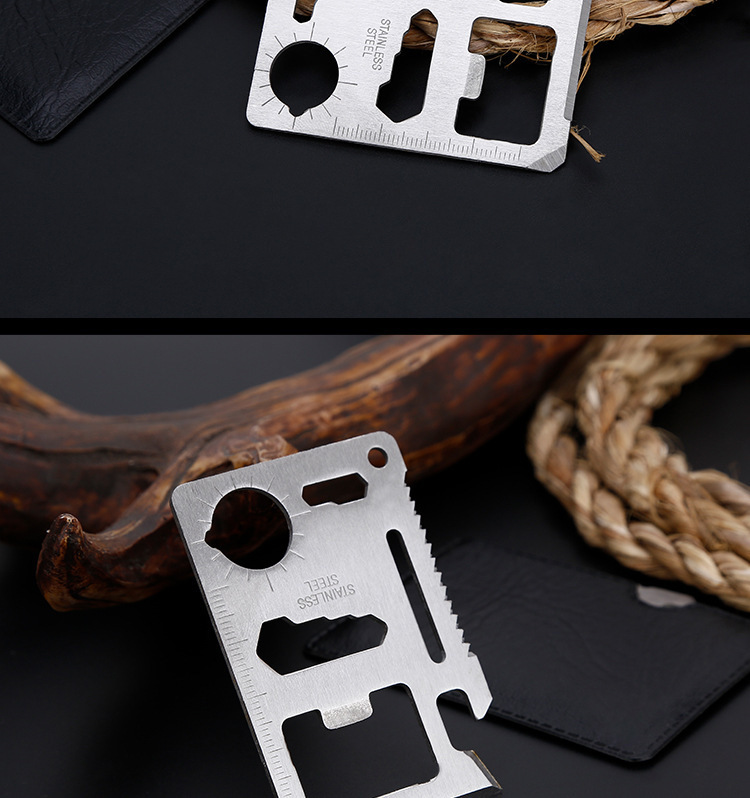 宝吉厂家直销多功能救生卡卡片刀 户外卡片工具多功能工具卡刀详情9