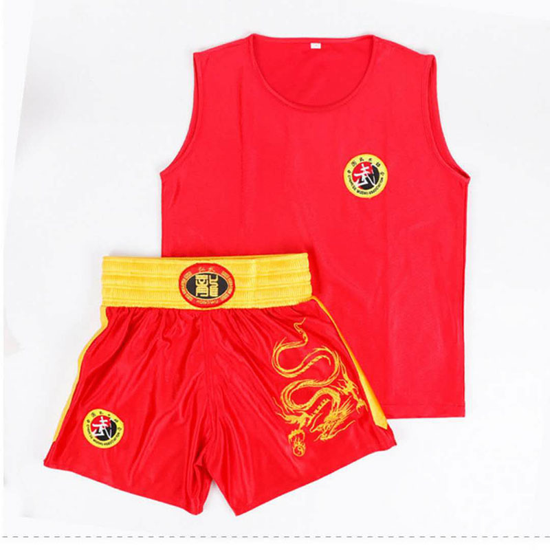 Factory wholesale hot print Sanda clothing adult martial arts performance training clothing custom men's and women's boxing fighting clothing