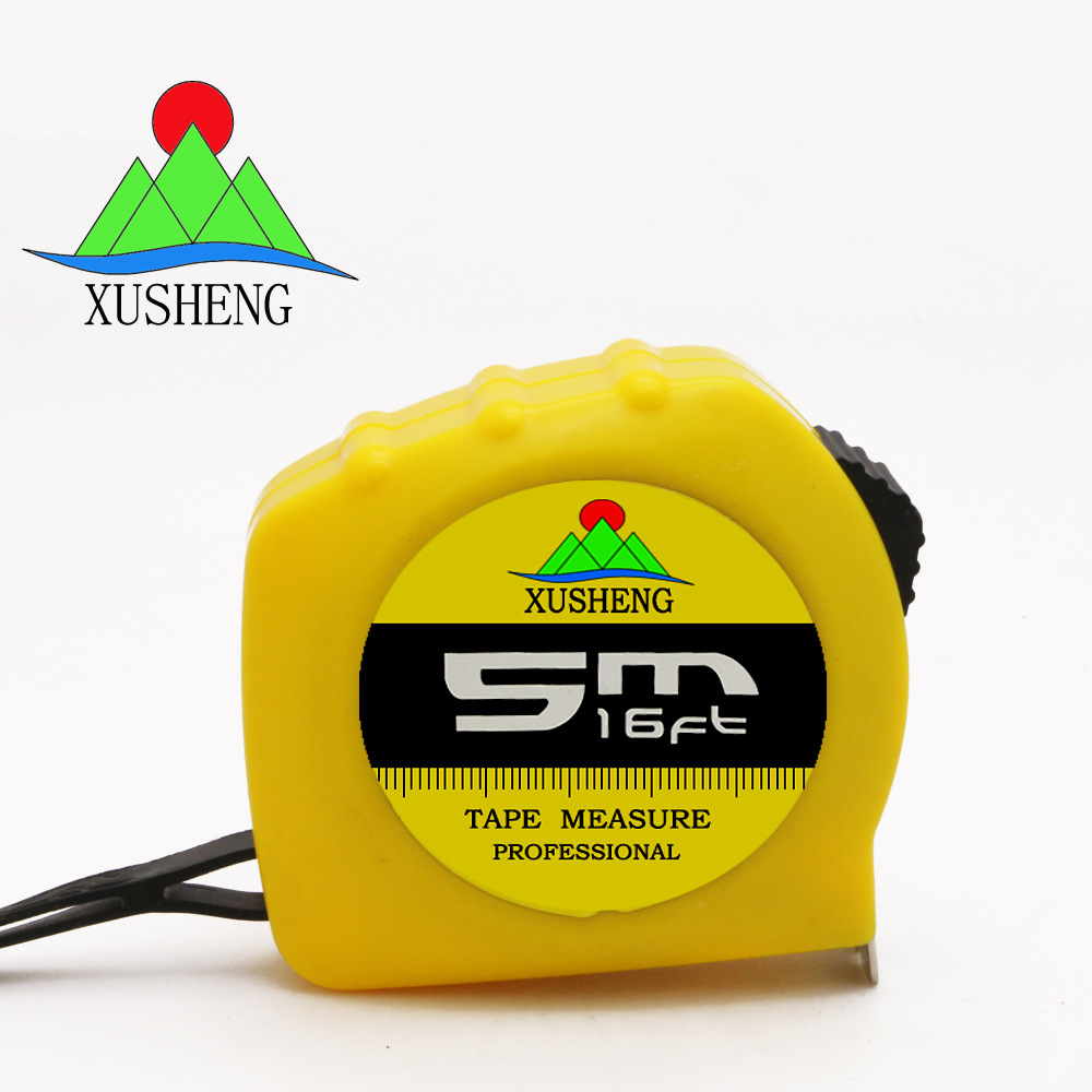 厂家直销 供应5米高档塑料外壳不锈钢卷尺办公 家用测量 卷尺批发