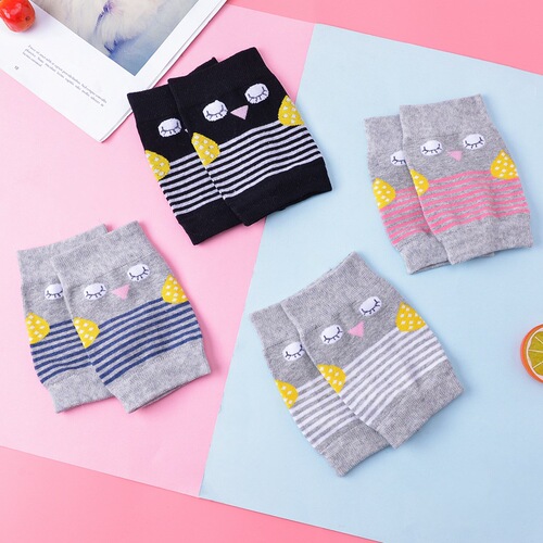 Summer thin cotton air-conditioned room warm baby children leg guard leg guard learning to walk roller skating crawling protective sock cover little bird