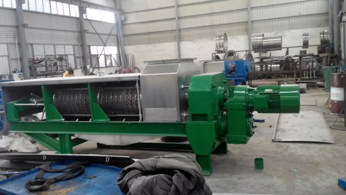 市场商用餐厨垃圾脱水处理固液分离设备双螺旋压榨机