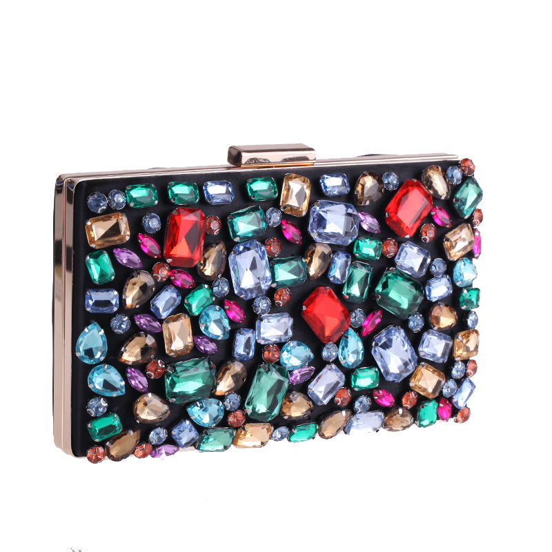 Bolso De Banquete De Noche De Diamantes De Colores Europeos Y Americanos display picture 17