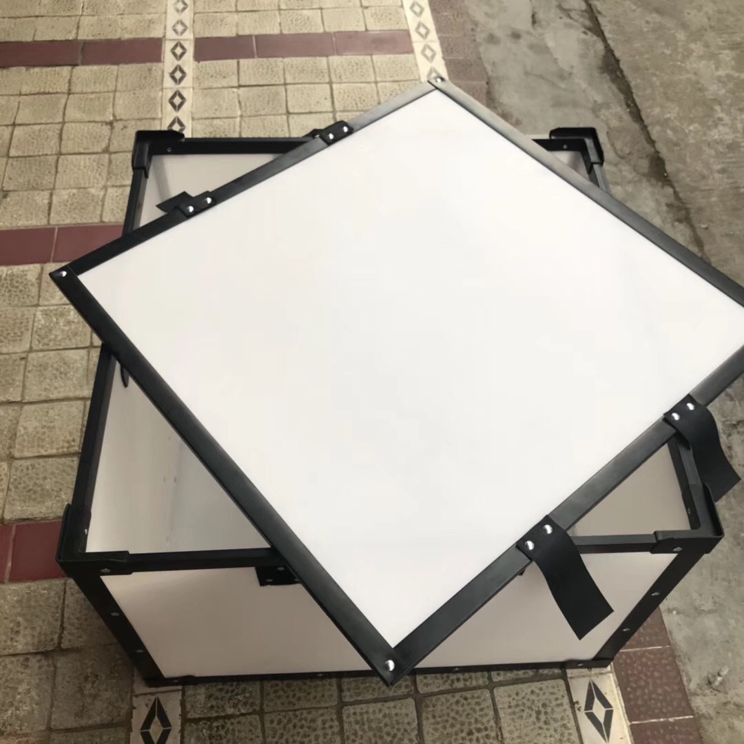 珠海抗腐蚀中空板周转箱 中山防潮防静电骨架箱 广州带盖骨架箱