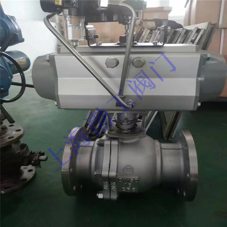 Q641F气动软密封法兰球阀 Q641F-25R 防爆蒸汽O型切断球阀