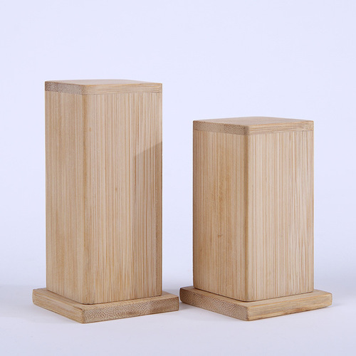 Bamboo toothpick holder wholesale Chinese logo printed wooden toothpick box restaurant hotel solid wood toothpick jar