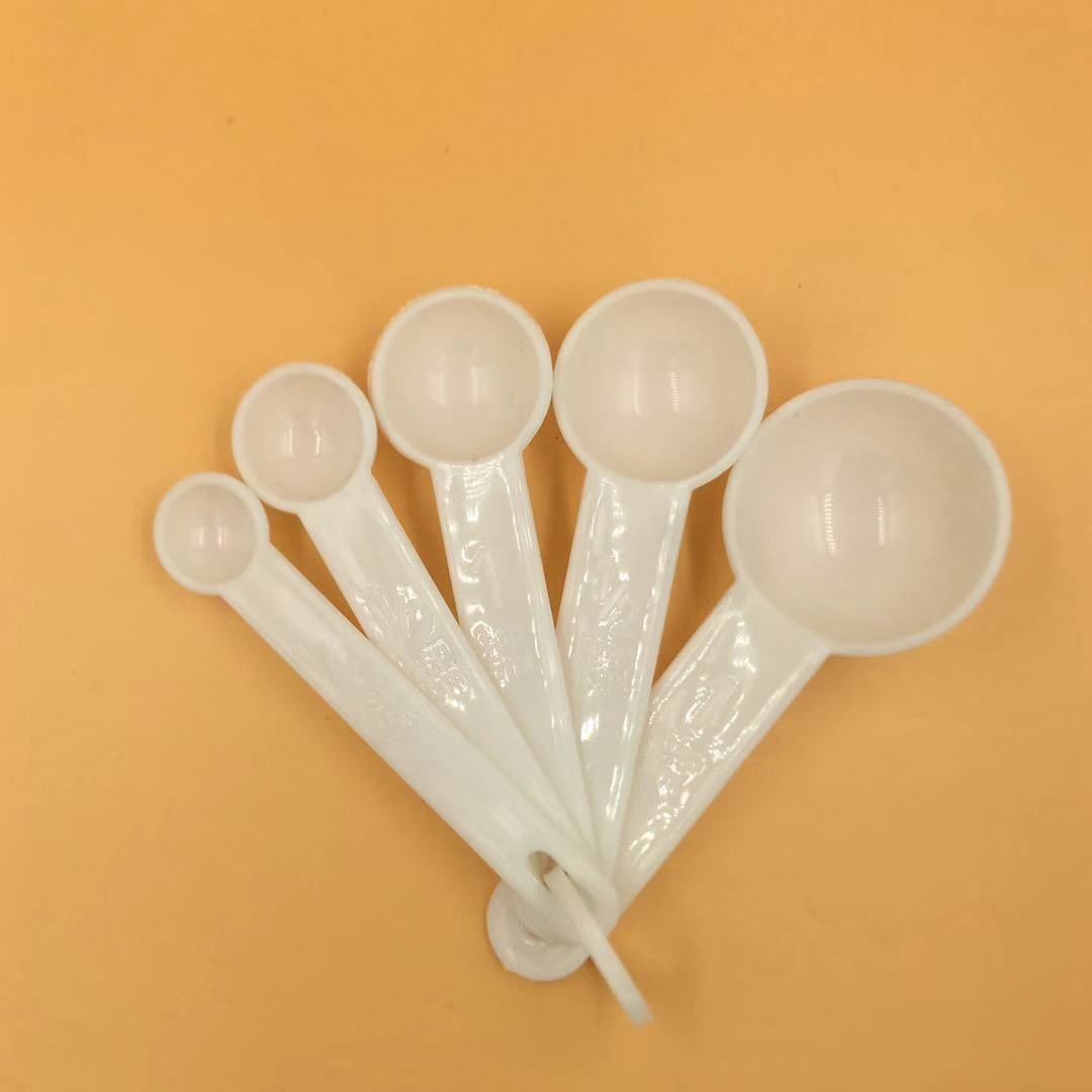 现货批发5件套塑料量勺小礼品勺