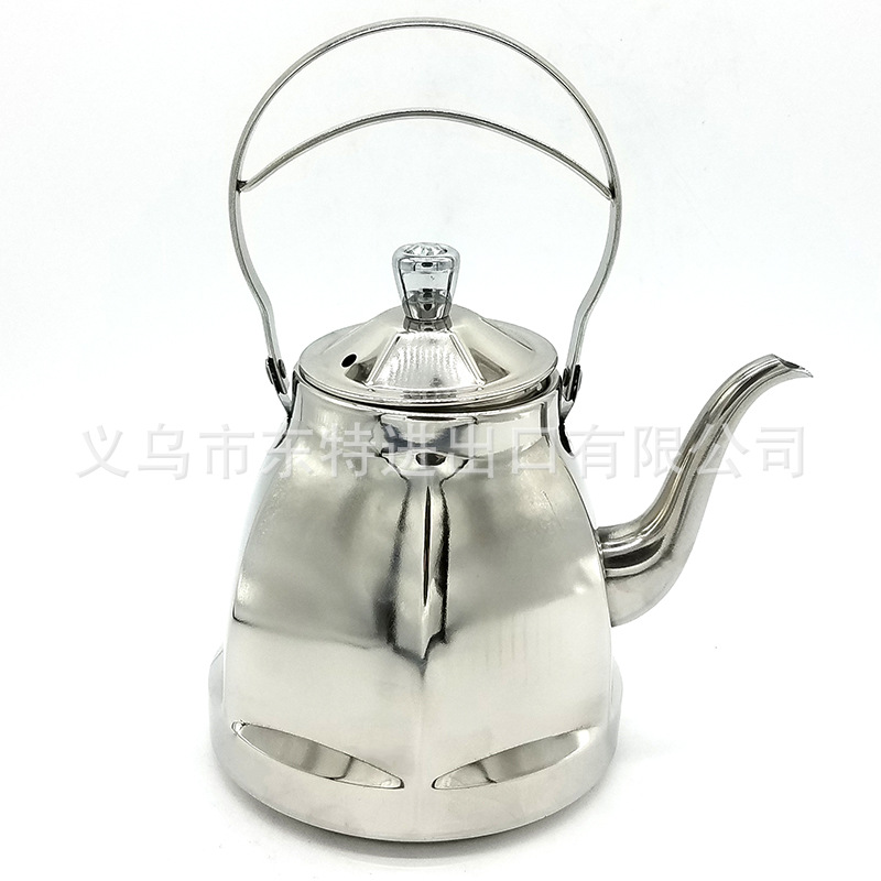 厂家直销不锈钢水壶1.5L茶壶咖啡壶冷水壶酒店餐厅创意六角壶详情图12