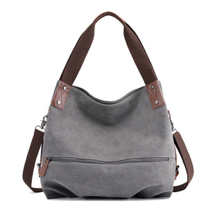 Solid color one-shoulder bag for leisure, handheld universal shoulder bag, shopping bag