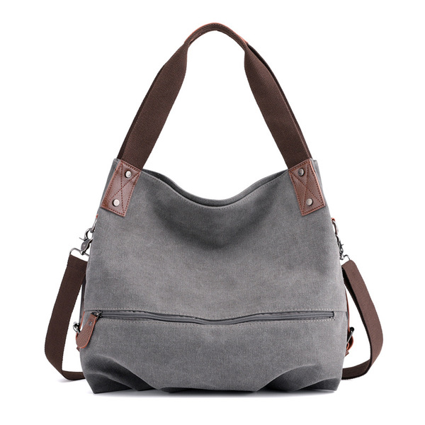 Solid color one-shoulder bag for leisure