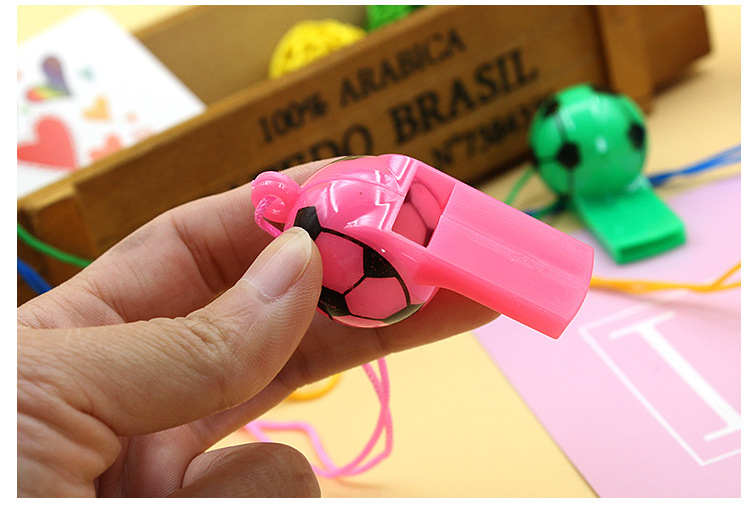 Color Plastic Football Whistle Referee Whistle Game Supplies display picture 8