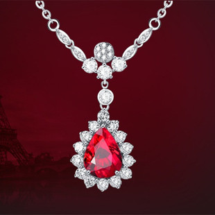 ��Ȼ��ʯ�i��� 18k��0.9������Ѫ�t�t��ʯ������ �r�вʌ��Ʒ