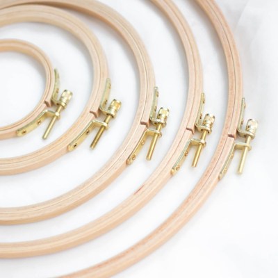 实木绣绷椭圆圆形榉木木制手工刺绣十字绣立体绣框摆件礼品框批发