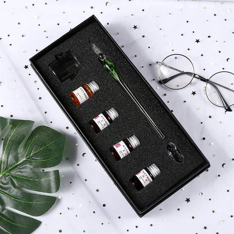 Glass gift-boxed pen, set for students