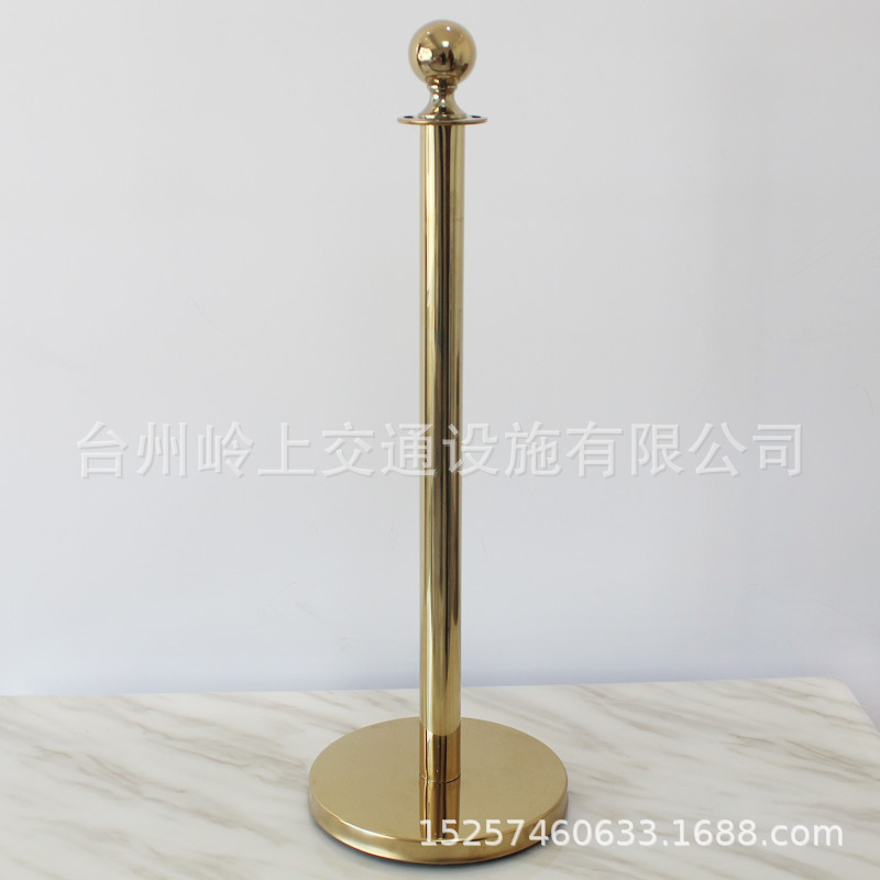 Hotel Mall Oro Negro dorado regalo poste un metro línea aislamiento valla cola valla columna bienvenida columna conserje