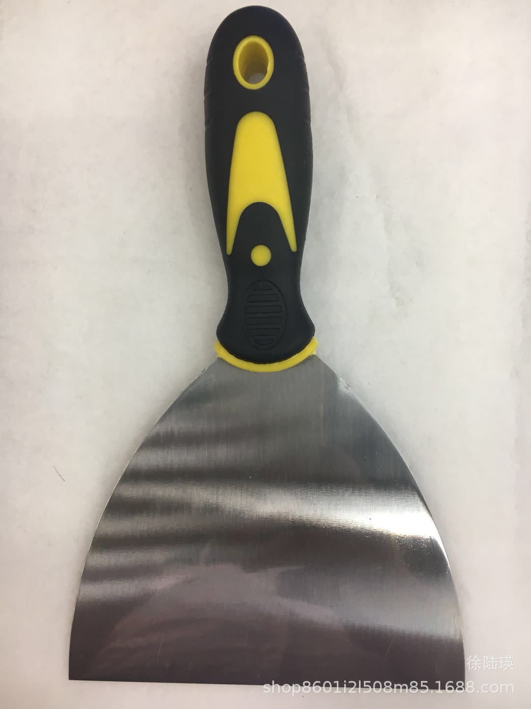 哭脸笑脸双色橡塑柄50#碳钢镜面抛光型油灰刀铲刀腻子刀塑料铲刀