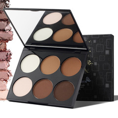 Cross-border Mei Xier three-dimensional brightening six-color contouring powder highlight shadow contouring powder nose shadow silhouette high nose bridge