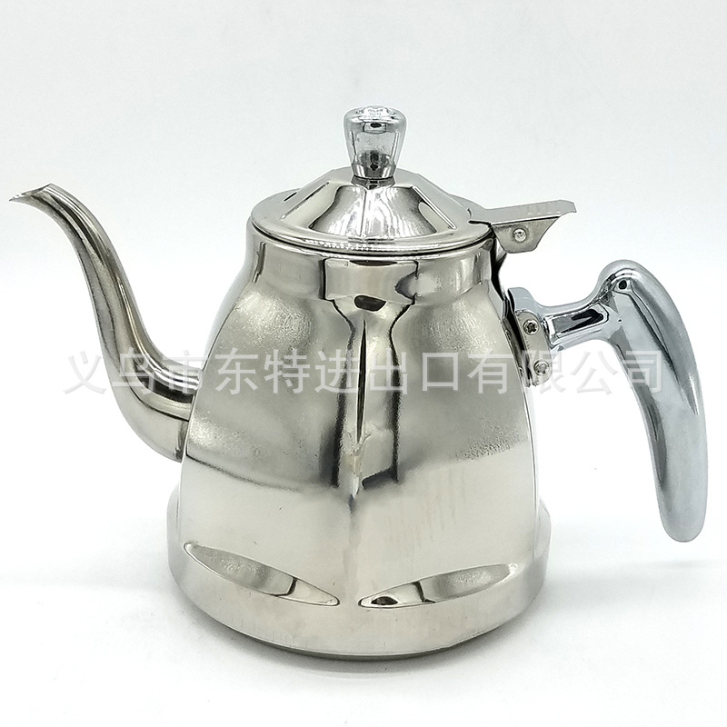 厂家直销不锈钢水壶1.5L茶壶咖啡壶冷水壶酒店餐厅创意六角壶详情图3