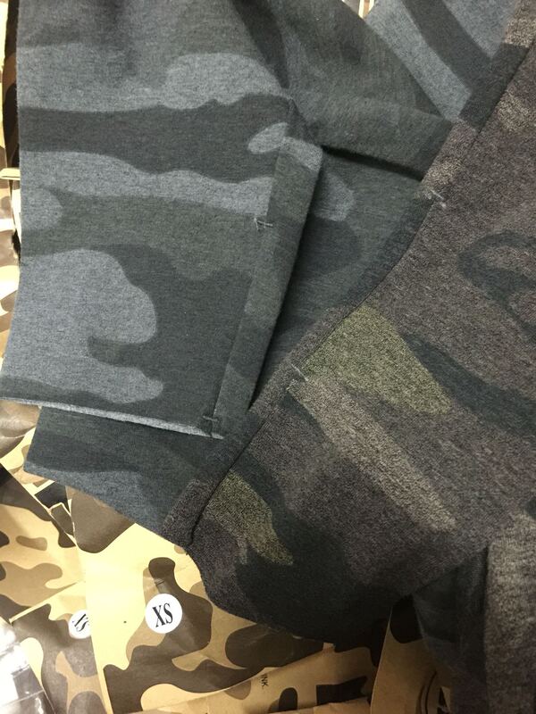 Exterior Single Camouflage All-match Bottoming Pants Cotton High Elastic Yoga Pants High Waist Slimming Comfortable Ankle-length Pants