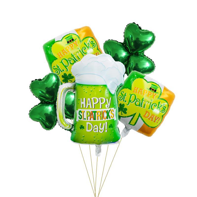 San Patricio Trébol Letra Película De Aluminio Fiesta Globos display picture 1