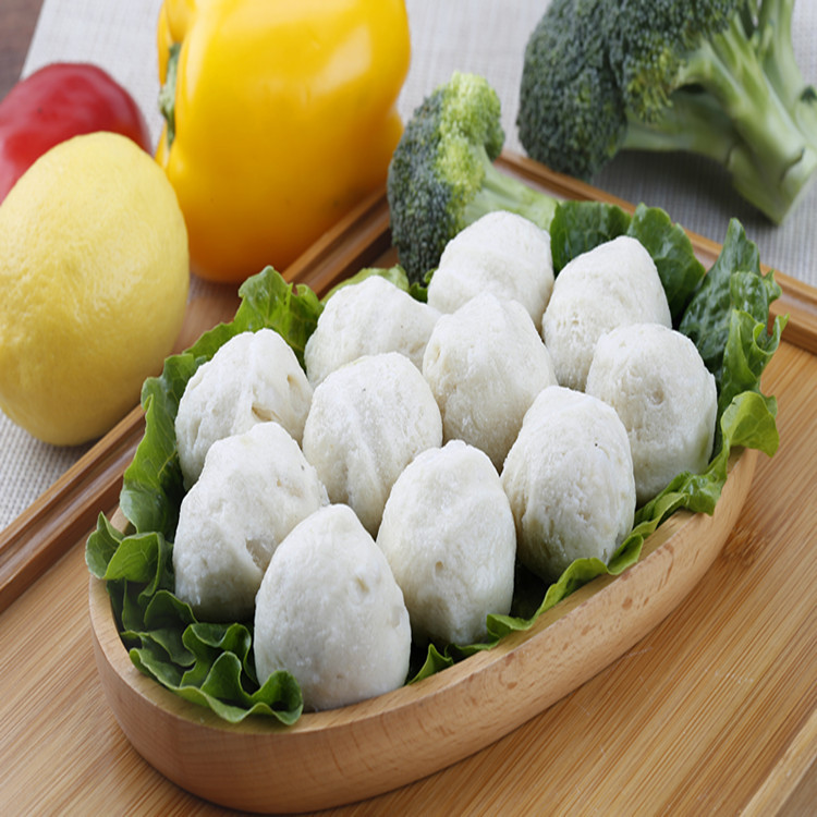 墨魚丸250g真空包裝冷凍食品火鍋燒烤料花枝丸海鮮魚餅廠家批發