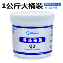 QNPLUM青梅Q2大功率LED电脑导热硅脂1KG导热膏CPU散热膏1公斤