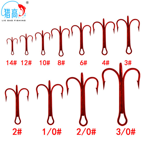 Liegao Luya three-hook anchor fish hook wholesale cross-border fish hook with barbed three-anchor hook electroplated high carbon steel fishing gear