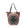 Retro ethnic purse one shoulder for mother and baby, shopping bag, storage system, fashionable shoulder bag, ethnic style