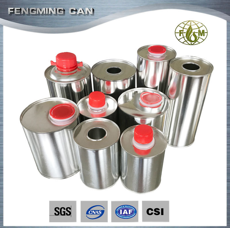批发加工250ml-1升金属罐 铁罐制品 圆形胶水罐 通用马口铁罐