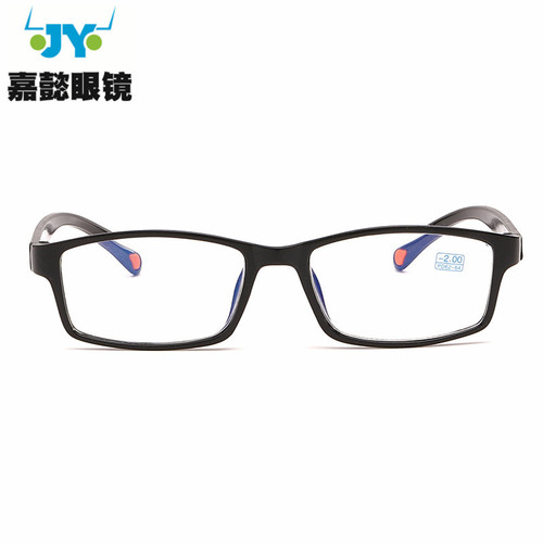 Durable, Unbreakable, and Drop-Resistant Student-Grade Finished Replacement Myopia Glasses with TR Frame and Coating