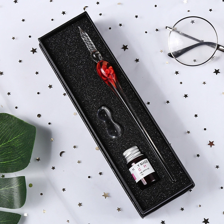 Glass gift-boxed pen, set for students