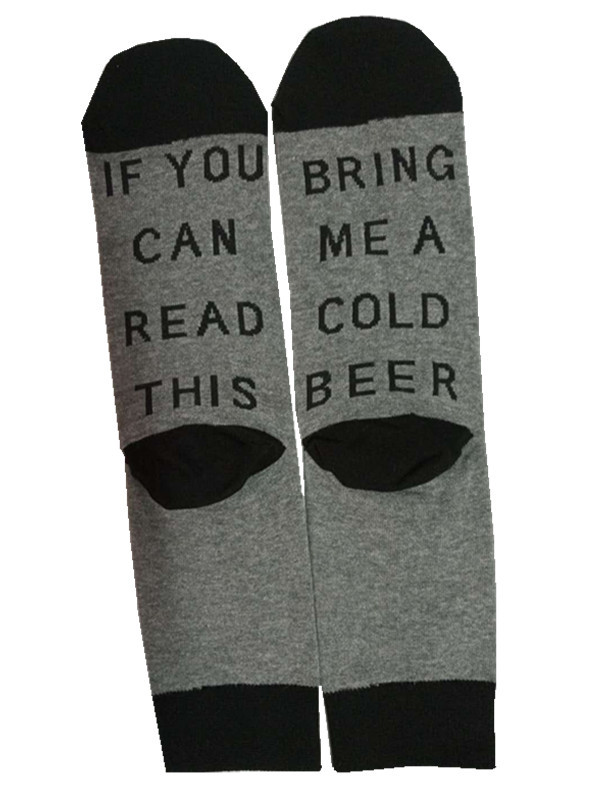 Unisex Casual Letter Cotton Jacquard Crew Socks display picture 4