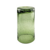 Green glossy diverse set, wineglass with glass