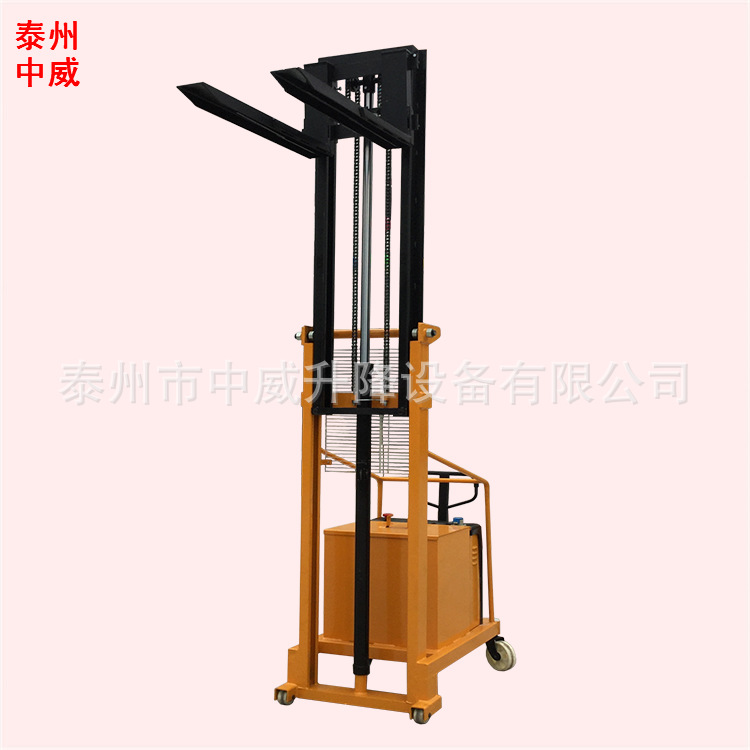 供应半电动配重式堆高机 半自动无腿托盘装卸车 液压升降叉车
