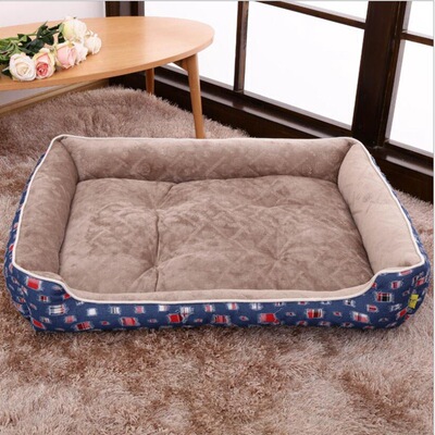 現貨寵物  貓窩狗窩可拆洗狗狗窩 沖孔牛仔狗窩 大中小型犬寵物窩