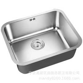 PS-640不锈钢304清洗池厨房洗菜洗碗盆阳台洗衣槽医用单槽550*450