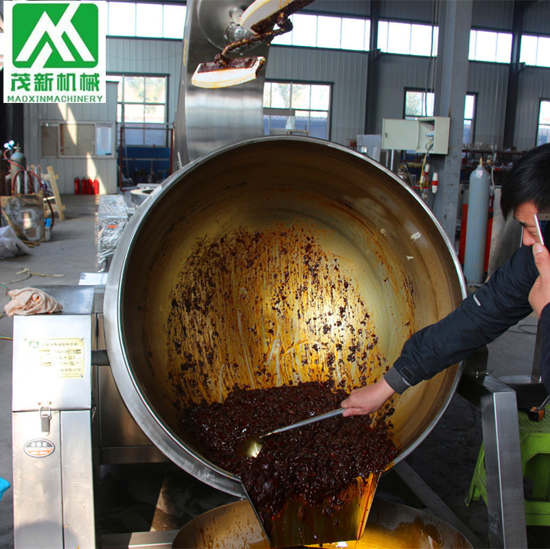 现货销售大型100L全自动 行星搅拌炒锅 燃气加热火锅底料搅拌炒锅