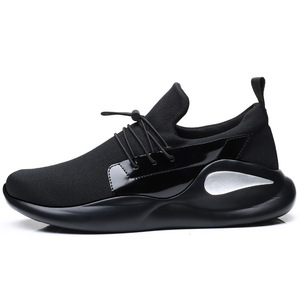 抖音同款飞织透气跑步鞋男士轻便运动飞织网面鞋厂家一件代发