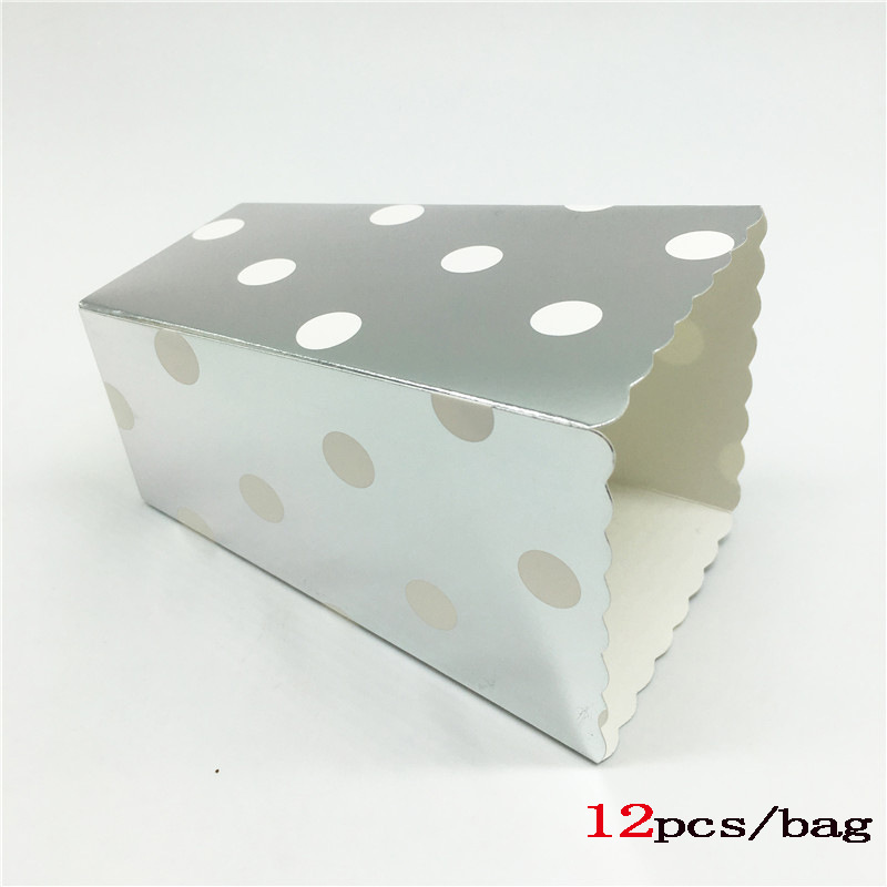 5x7x11.5; 핫 실버 도트; 종이/판지