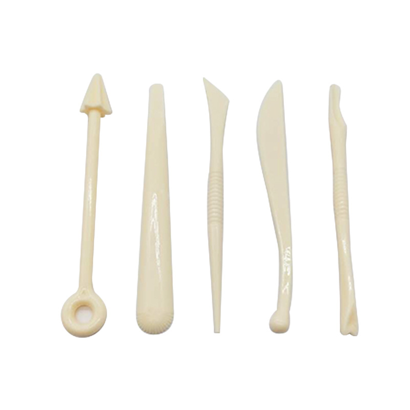 Clay Tools 5-Piece Set Soft Clay Colorful Modeling DIY Kit Oil Clay Snowflake Clay Sculpture Tool 