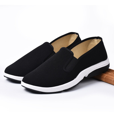 Cloth shoes Old Beijing Black cloth shoes Four seasons Single shoes Increase The thickness of the bottom A pedal dad Driver Work shoes Labor insurance