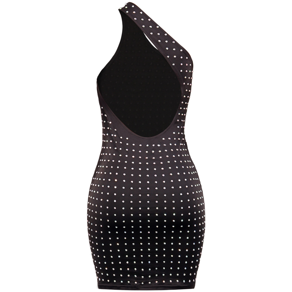 Hollow Polka Dot Bodycon Mini Dress