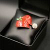 Christmas brooch, accessory for elderly lapel pin