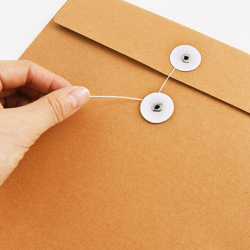 Chuangyi thickened kraft paper file bag file bag a4 office information storage bag large capacity bidding document bag