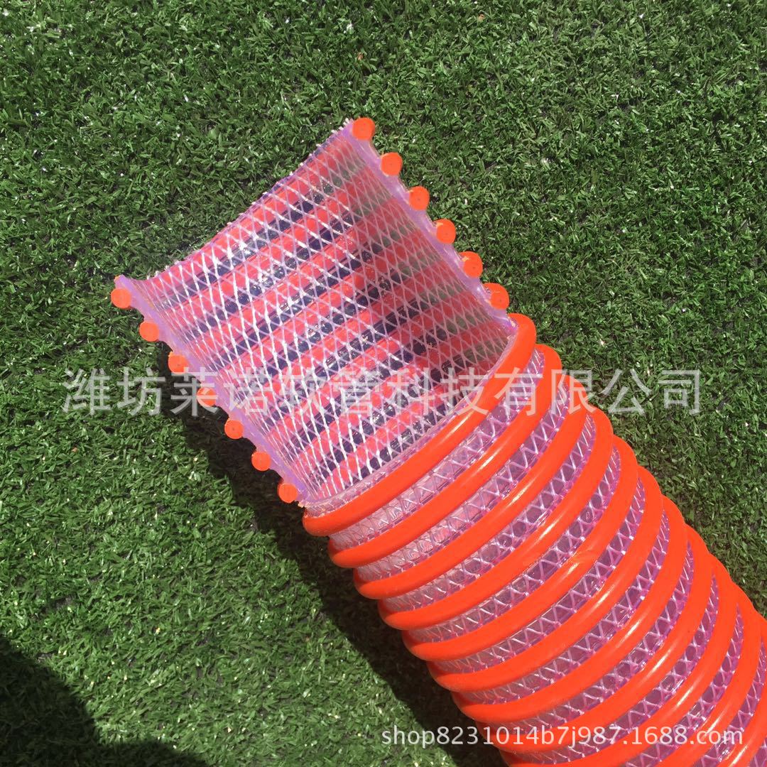 PVC纤维增强塑筋螺旋管 塑筋管