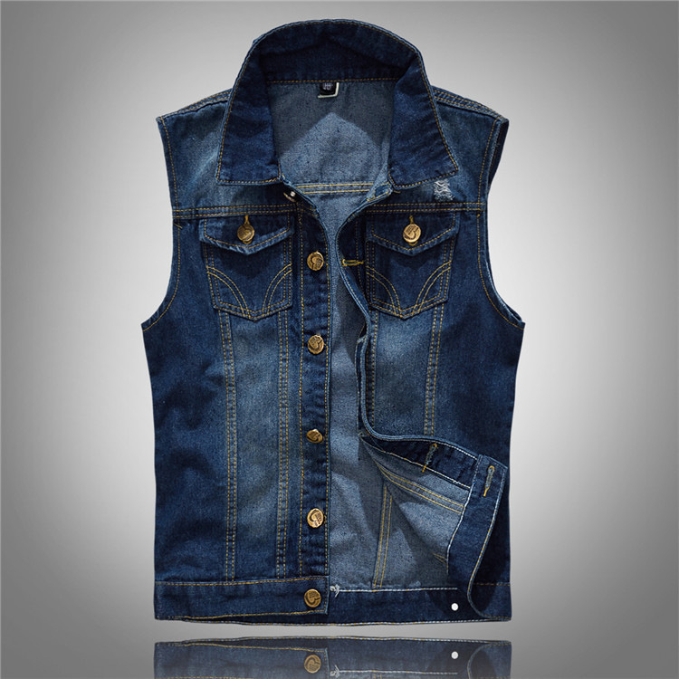 Denim Vest in Blue